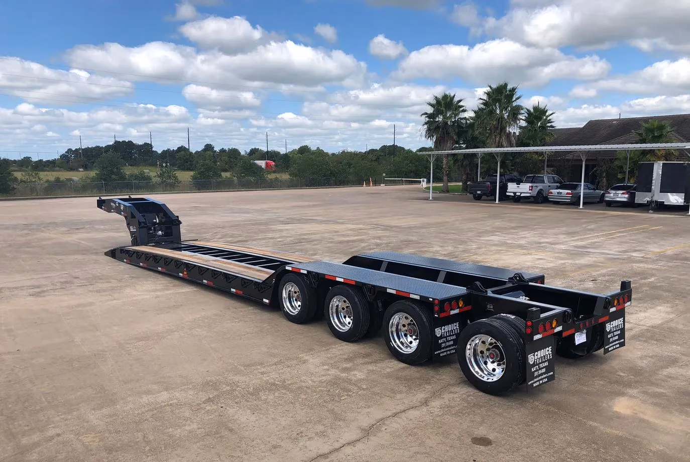 Flatbed trailer financed through Sully Knows Financing